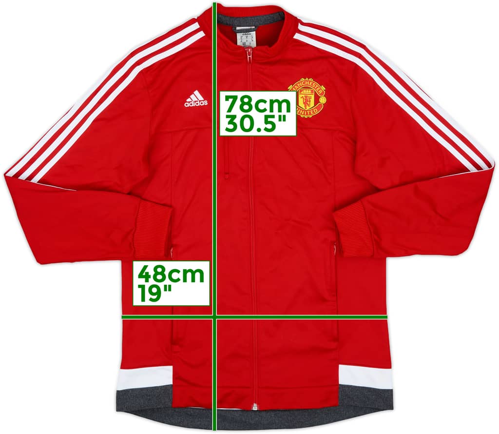 2015-16 Manchester United adidas Track Jacket - 7/10 - (M)