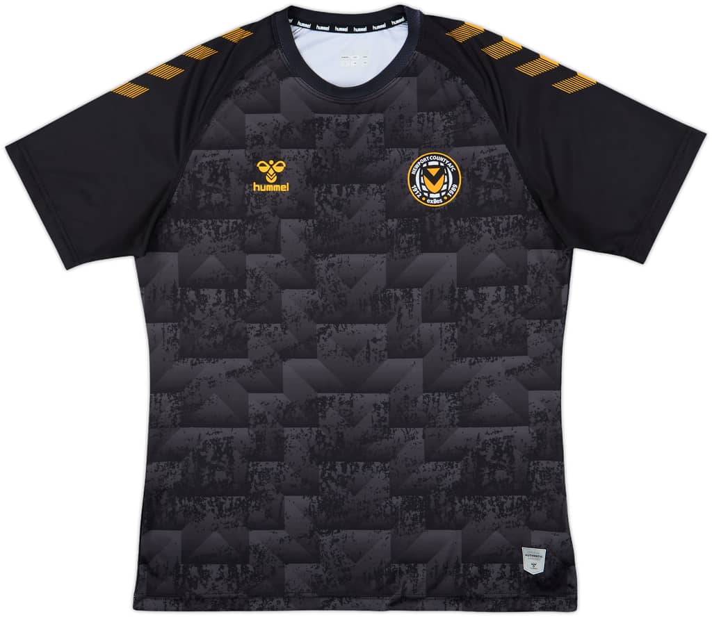 2020-21 Newport County Hummel Training Shirt - 9/10 - (L)