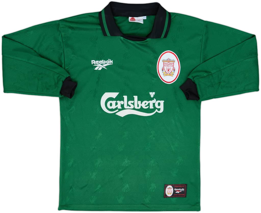 1996-97 Liverpool GK Shirt - 8/10 - (S)