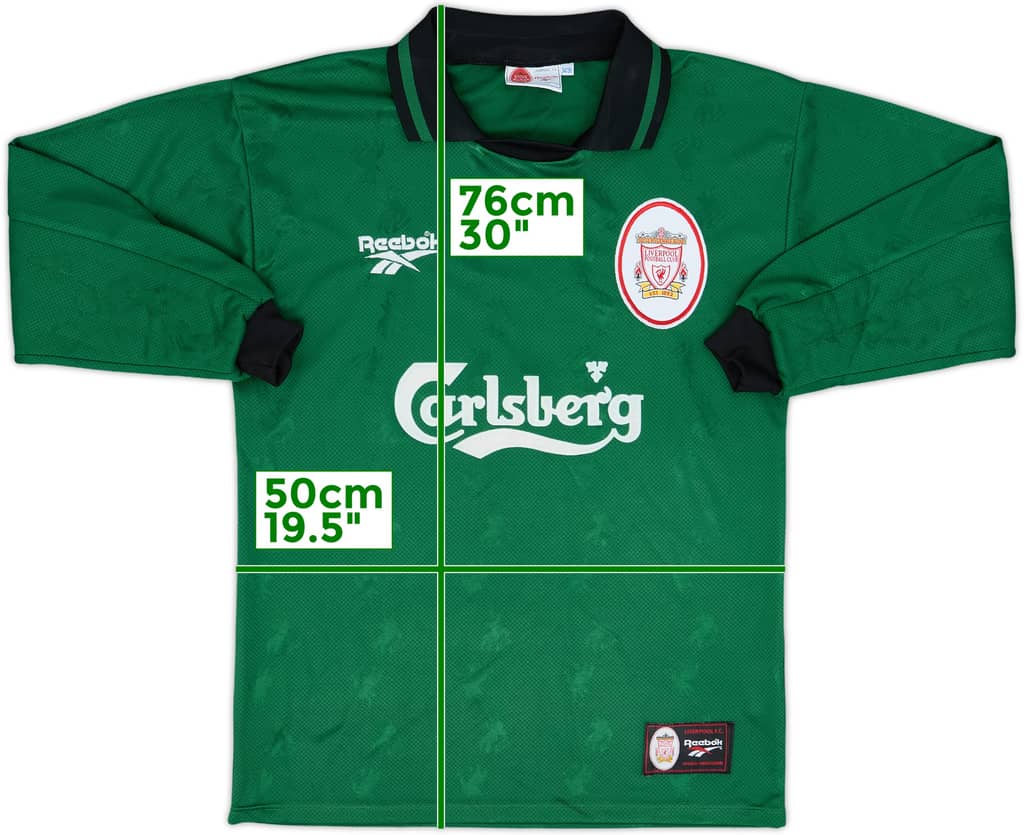 1996-97 Liverpool GK Shirt - 8/10 - (S)