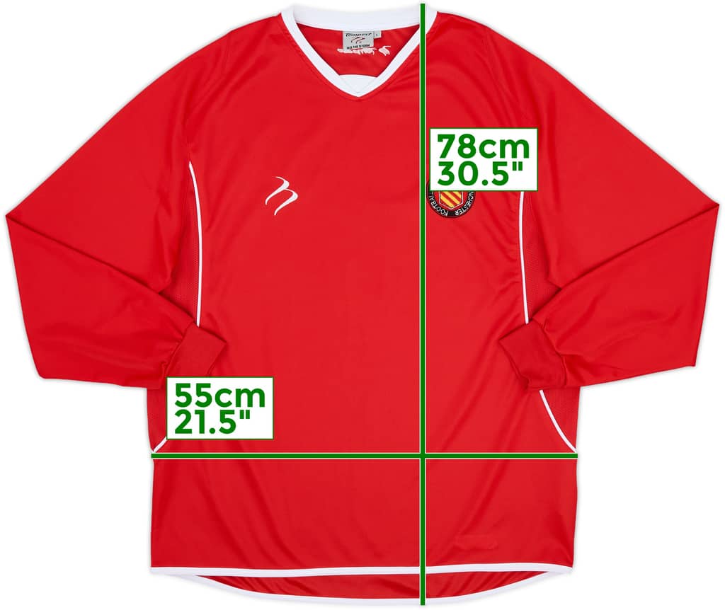 2005-06 FC United of Manchester Home L/S Shirt - 10/10 - (L)