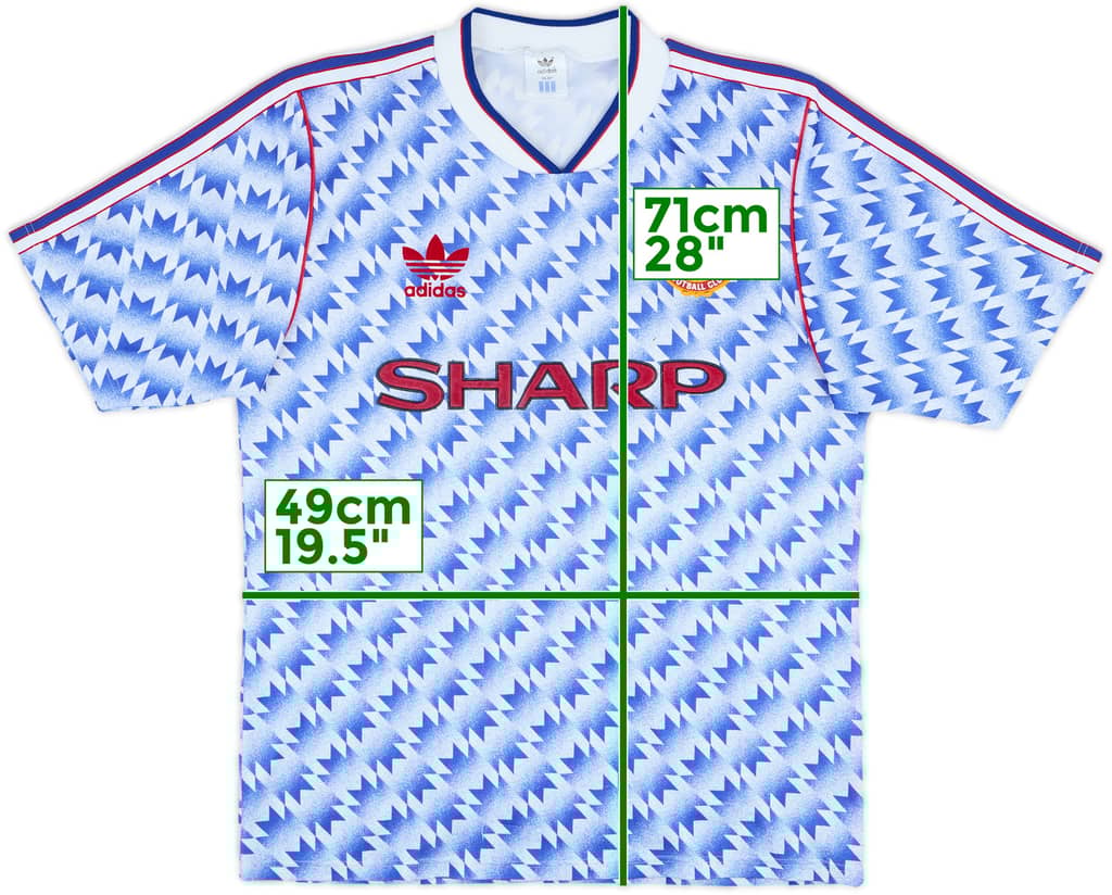 1990-92 Manchester United Away Shirt - 7/10 - (M)