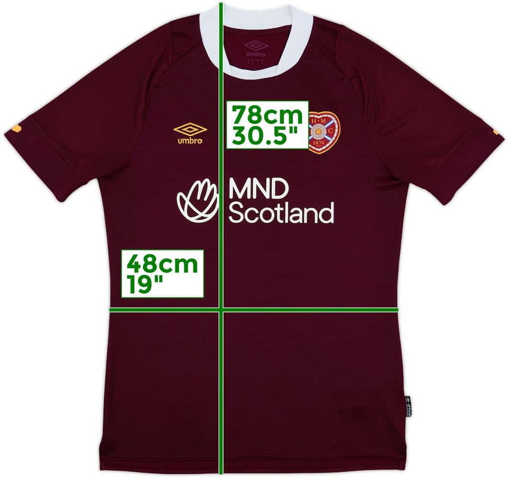 2022-23 Hearts Home Shirt - 7/10 - (M)
