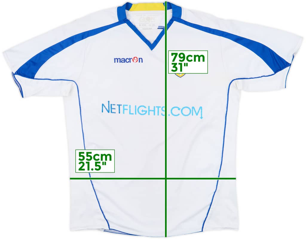 2008-09 Leeds United Home Shirt - 4/10 - (XL)