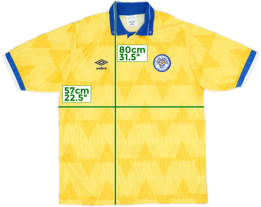 1989-91 Leeds United Away Shirt - 8/10 - (L)