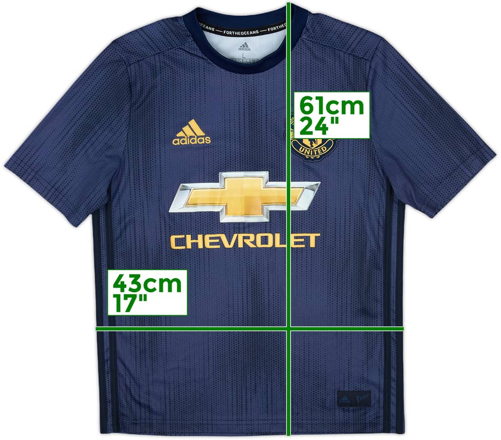 2018-19 Manchester United Third Shirt - 10/10 - (L.Boys)