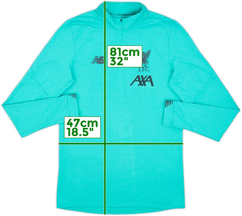2019-20 Liverpool New Balance 1/4 Zip Drill Top - 8/10 - (M)