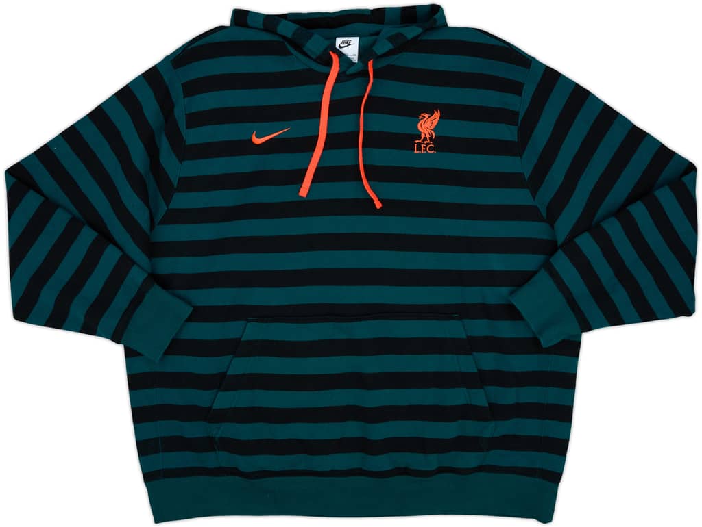2021-22 Liverpool Nike Hooded Sweat Top - 8/10 - (XXL)