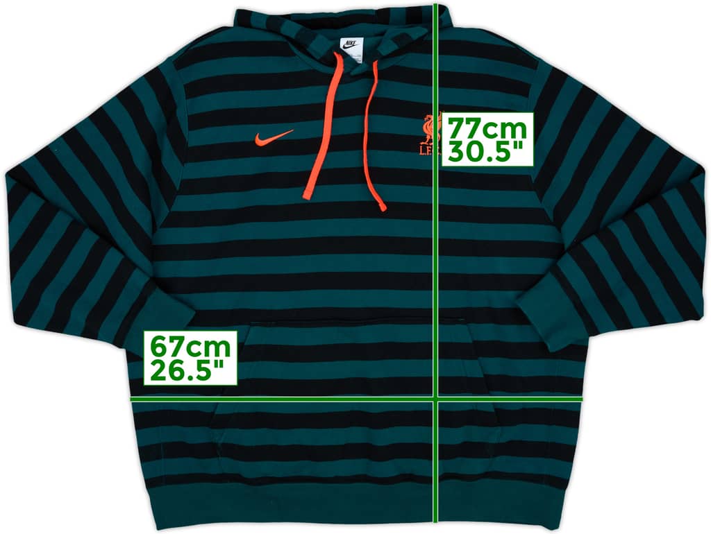 2021-22 Liverpool Nike Hooded Sweat Top - 8/10 - (XXL)