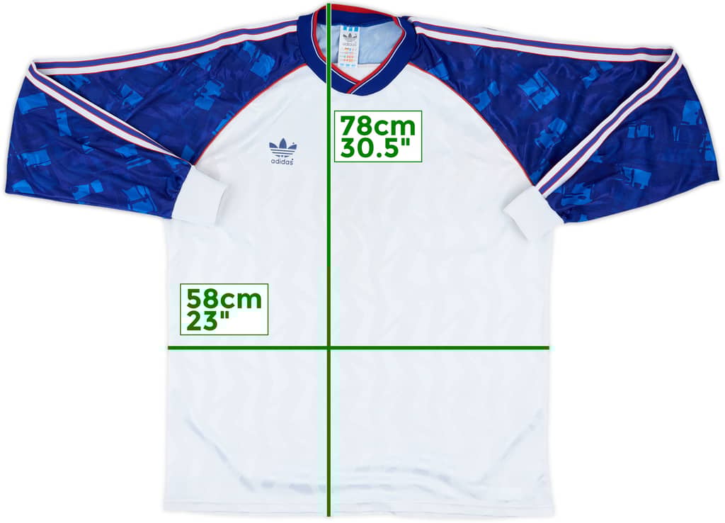 1980s adidas Template L/S Shirt - 9/10 - (XL)