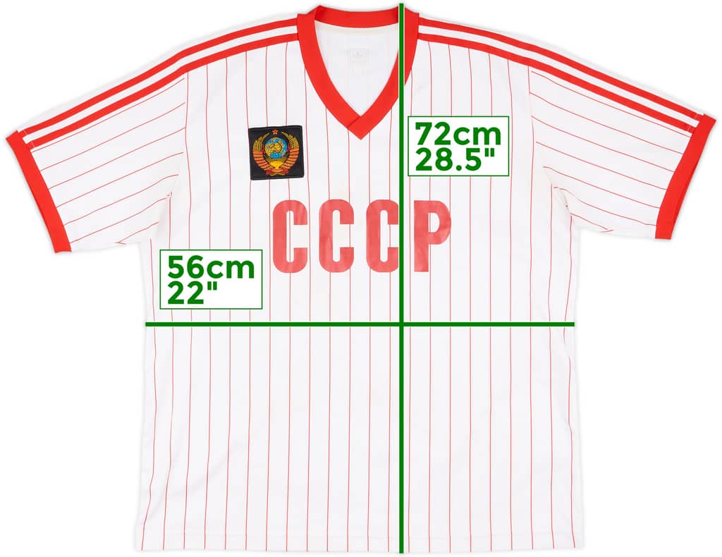 2005 Soviet Union adidas Originals Retro 1982 Away Shirt - 6/10 - (L)