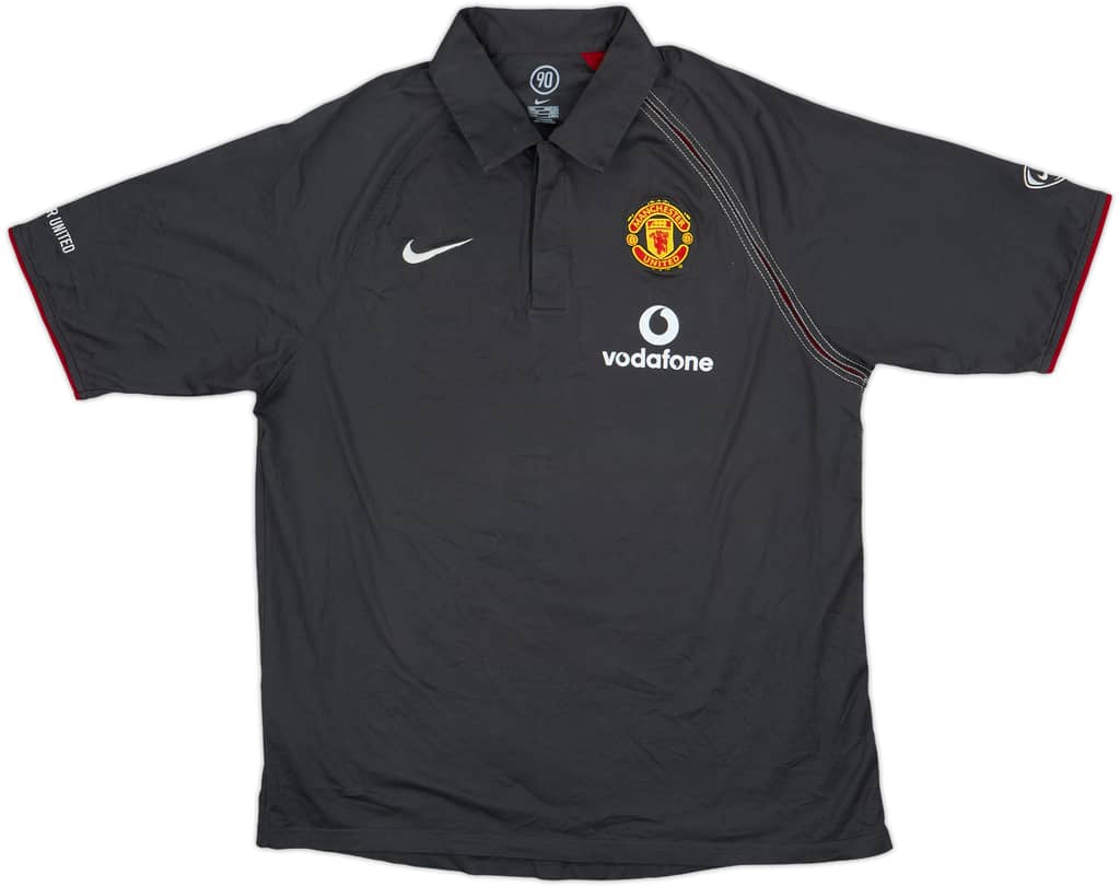 2004-05 Manchester United Nike Polo Shirt - 9/10 - (L)