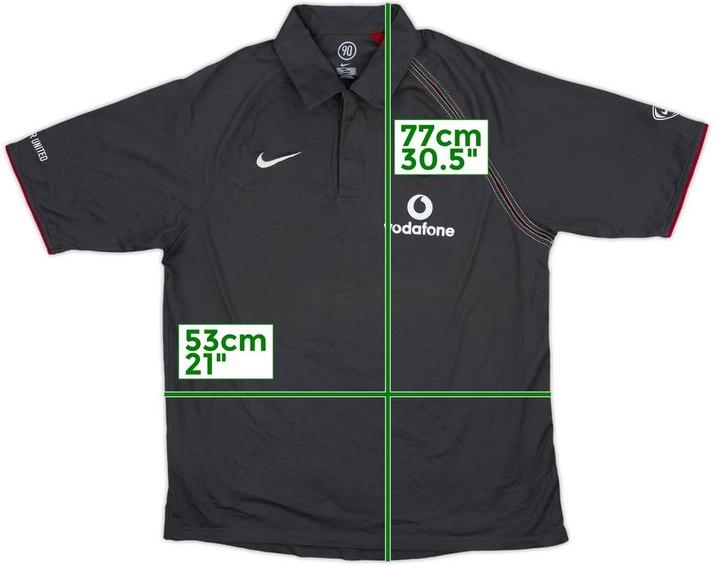 2004-05 Manchester United Nike Polo Shirt - 9/10 - (L)