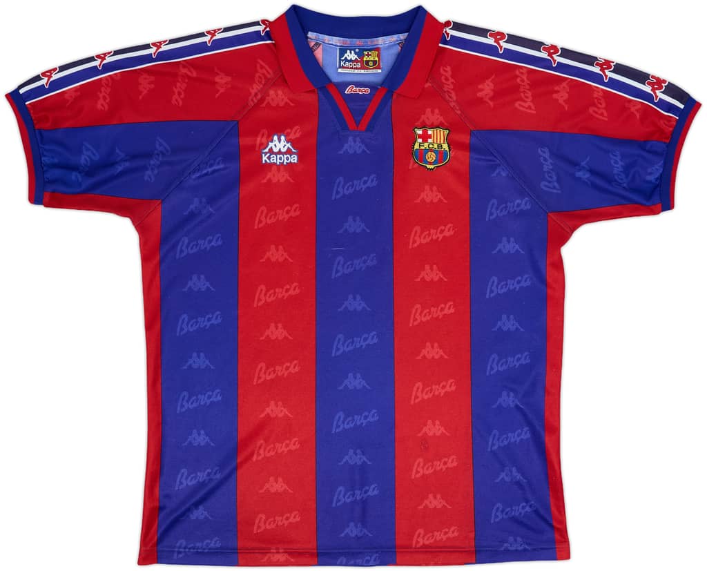 1995-97 Barcelona Home Shirt - 7/10 - (L)