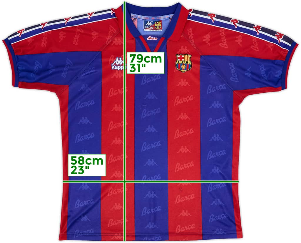 1995-97 Barcelona Home Shirt - 7/10 - (L)
