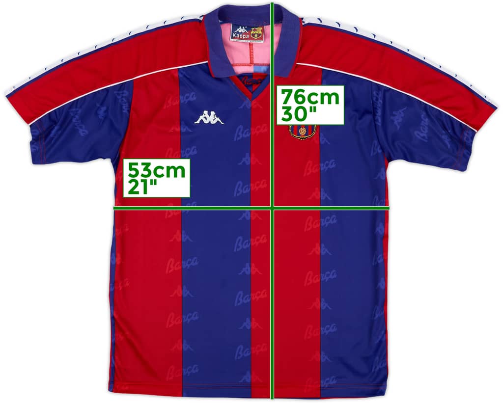 1992-95 Barcelona Home Shirt - 8/10 - (L)