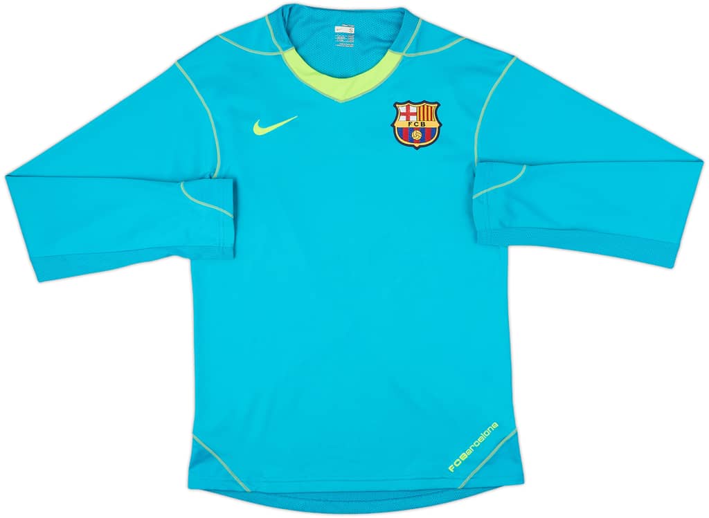2007-08 Barcelona Player Issue Nike Training L/S Shirt - 6/10 - (S)