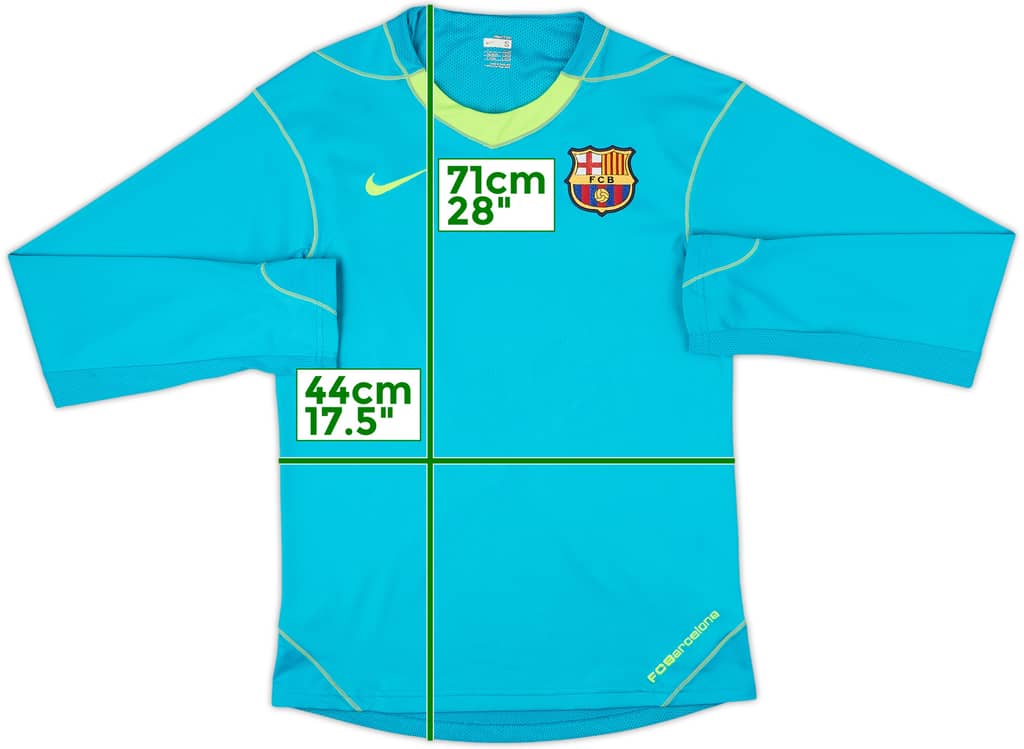 2007-08 Barcelona Player Issue Nike Training L/S Shirt - 6/10 - (S)