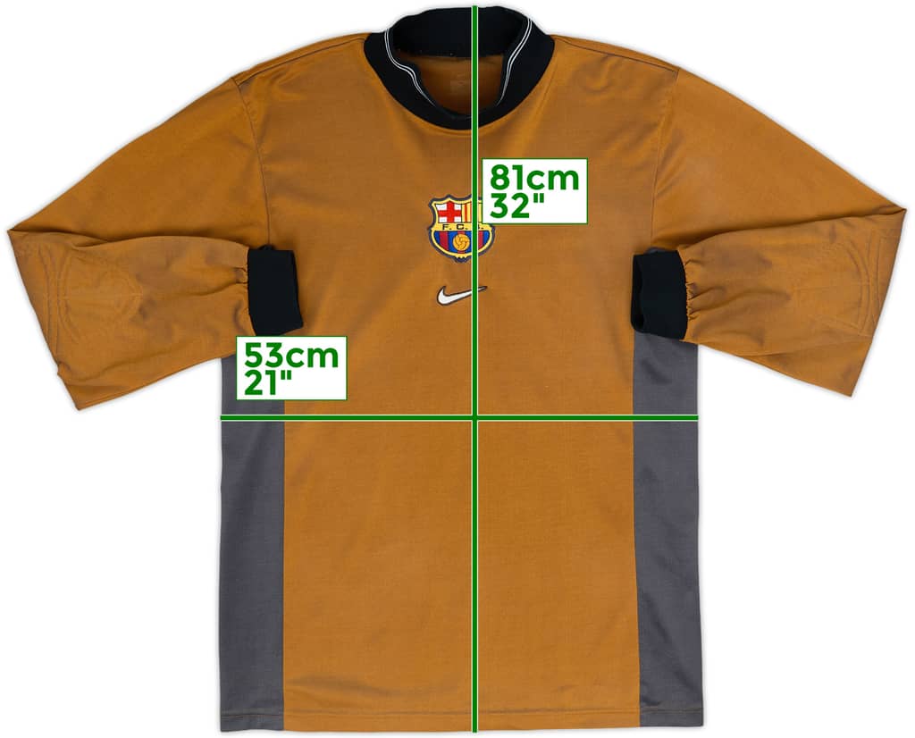 1999-00 Barcelona GK Shirt - 8/10 - (L)