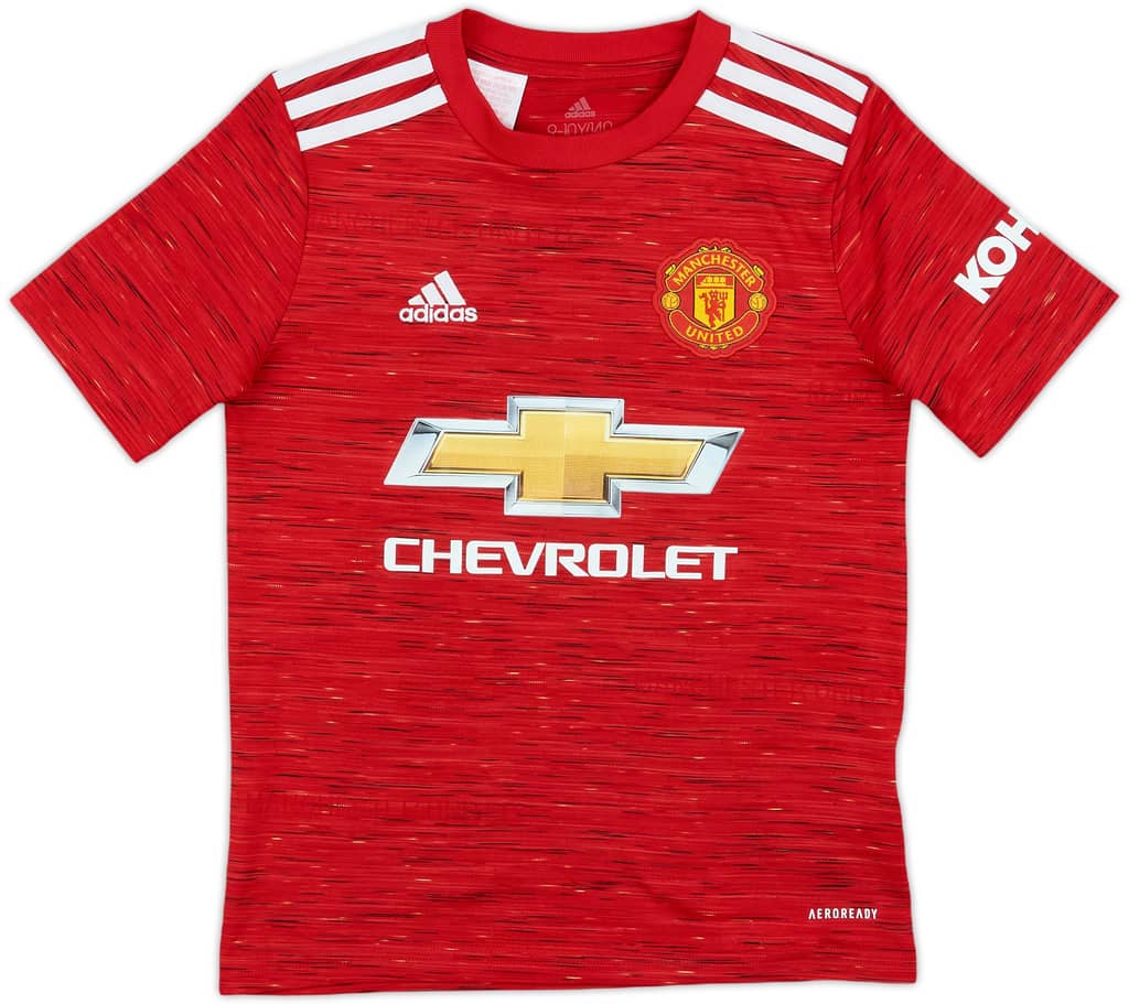 2020-21 Manchester United Home Shirt - 10/10 - (S.Boys)