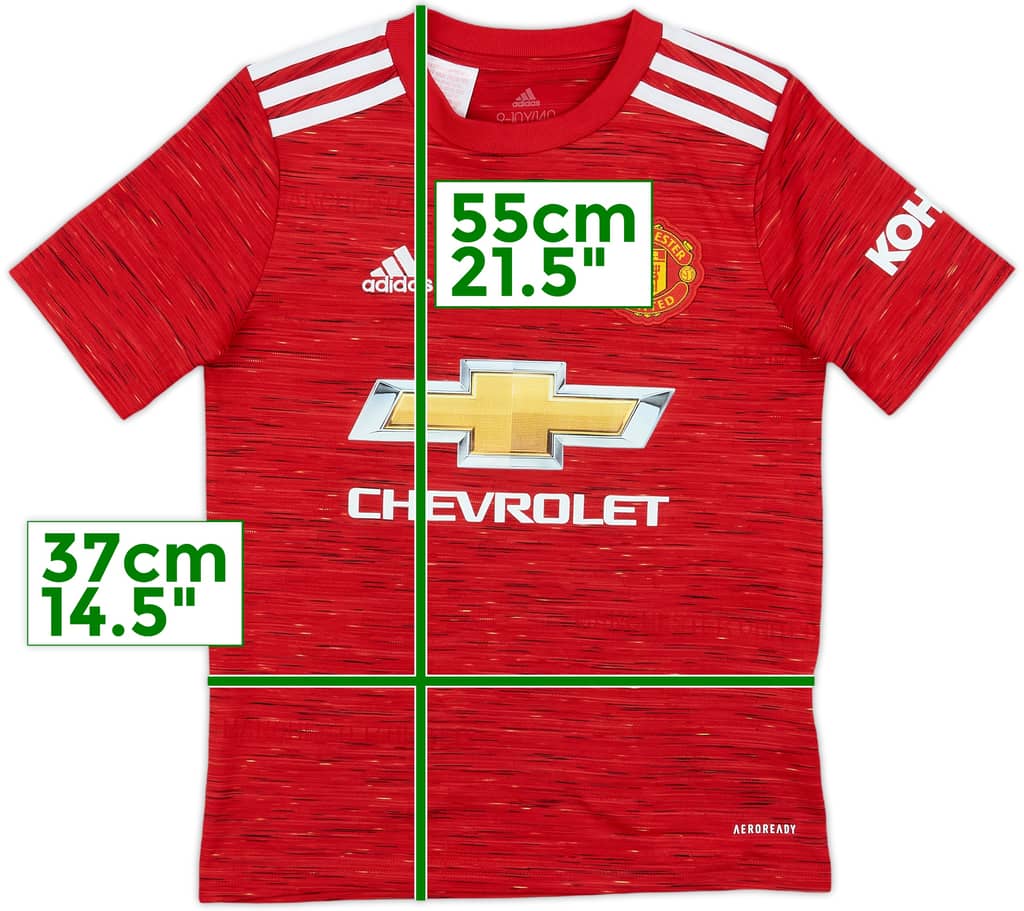 2020-21 Manchester United Home Shirt - 10/10 - (S.Boys)