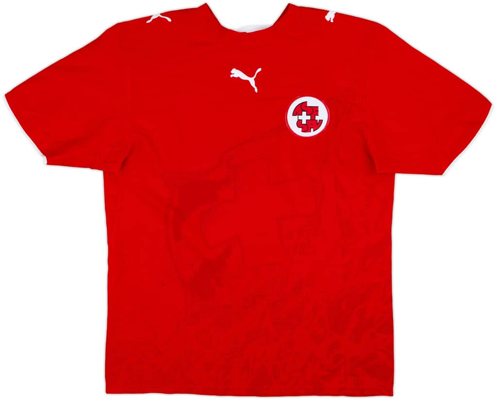 2006-08 Switzerland Signed Home Shirt - 6/10 - (M)