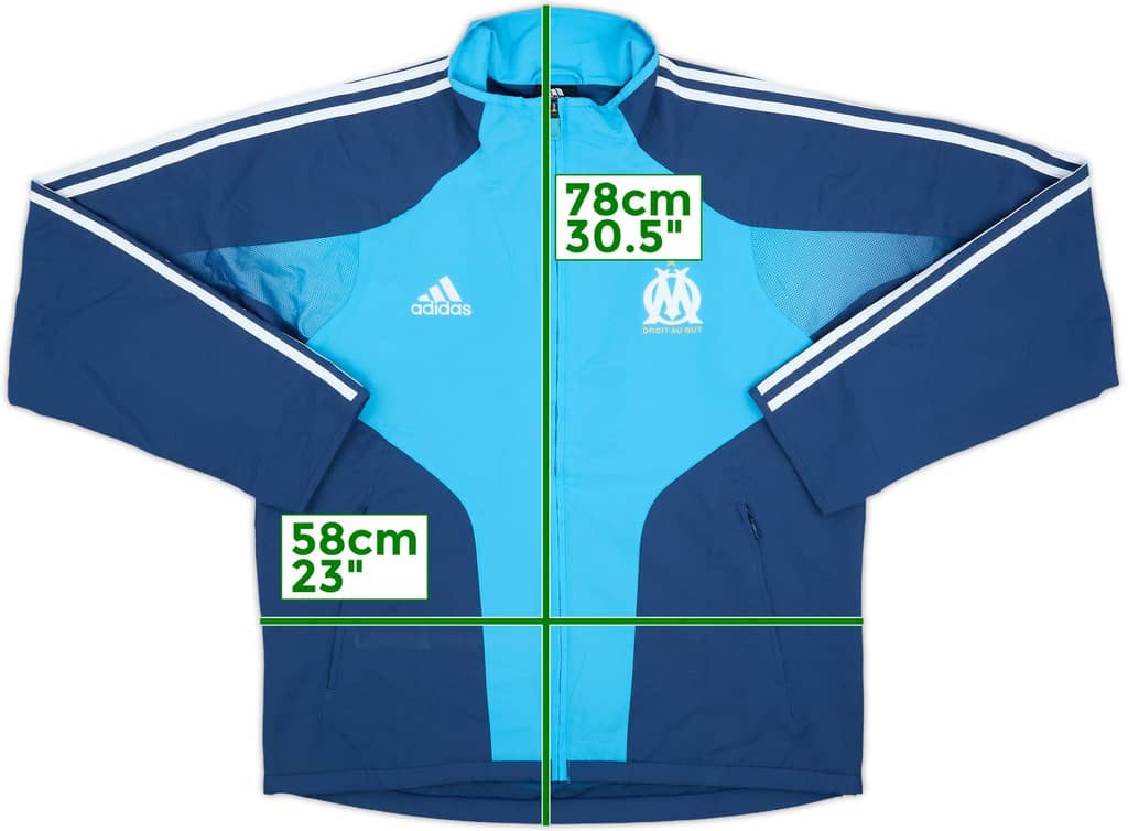 2004-05 Olympique Marseille adidas Track Jacket - 9/10 - (M/L)