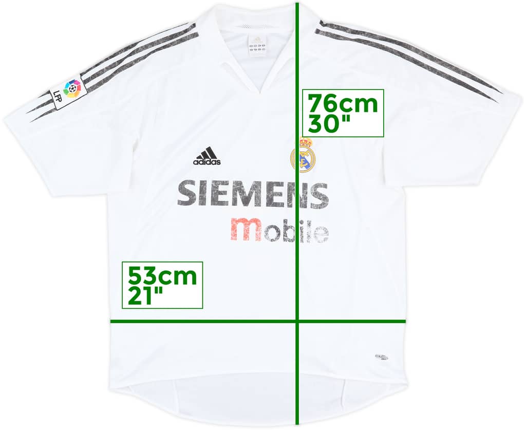 2004-05 Real Madrid Home Shirt - 5/10 - (M)