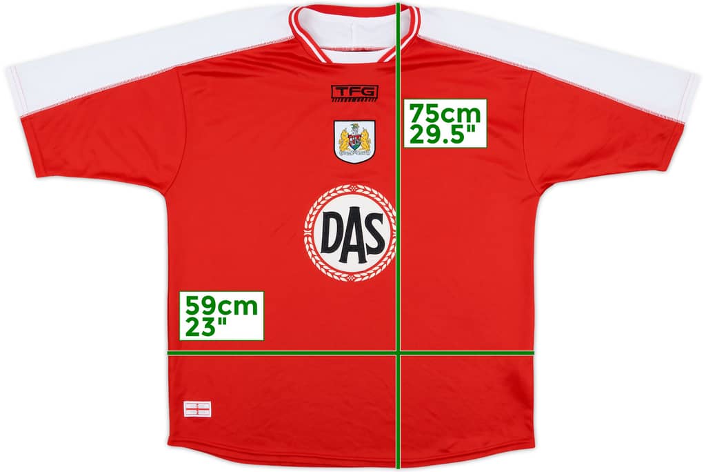 2003-04 Bristol City Home Shirt - 10/10 - (L)