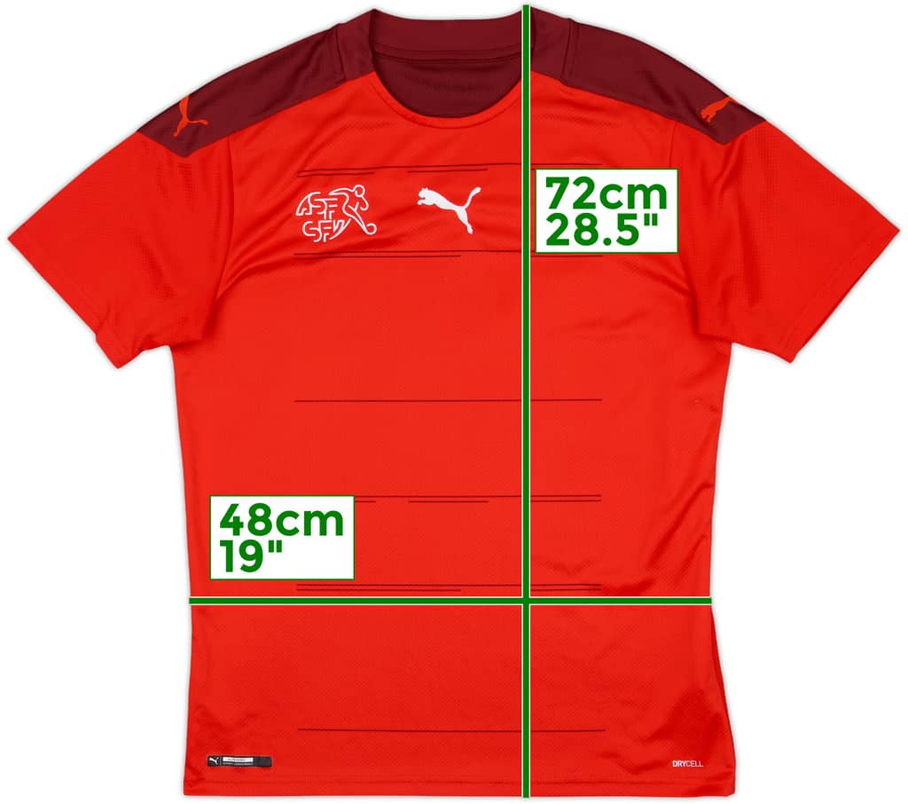 2020-21 Switzerland Home Shirt - 8/10 - (M)