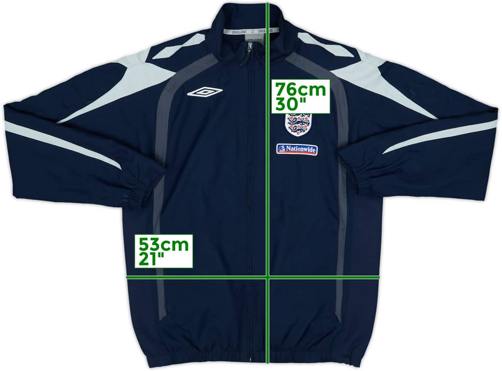 2007-09 England Umbro Track Jacket - 8/10 - (M)
