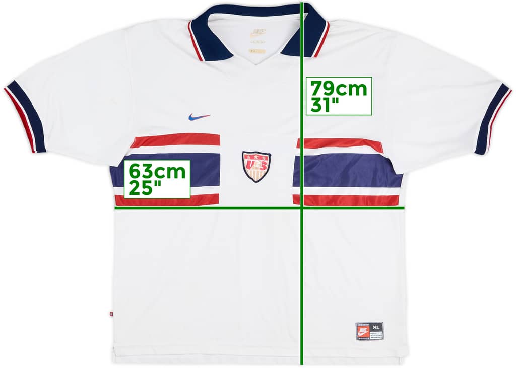 1995-98 USA Home Shirt - 5/10 - (XL)