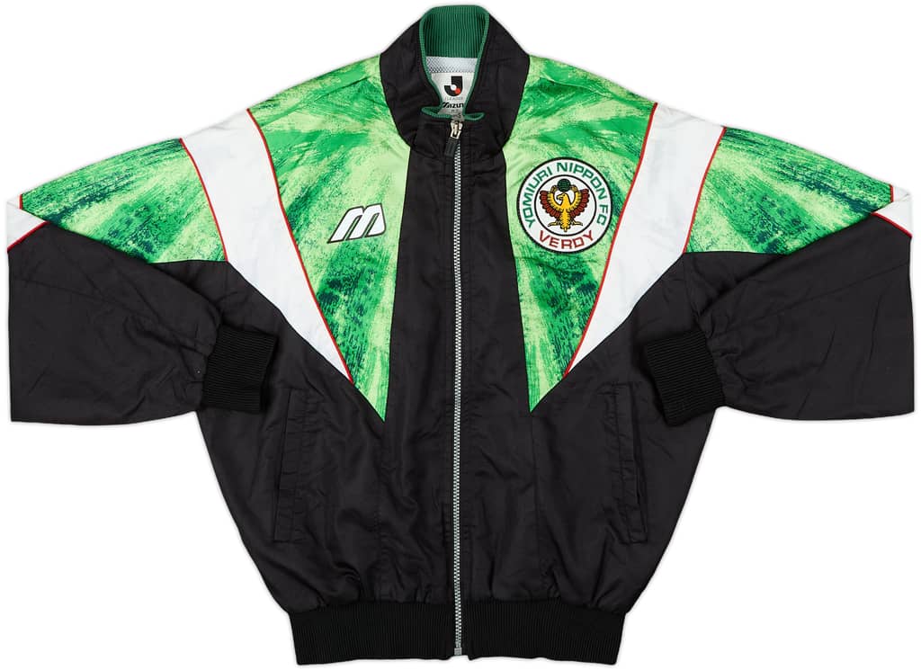 1993-95 Verdy Kawasaki Mizuno Hooded Track Jacket - 8/10 - (S)