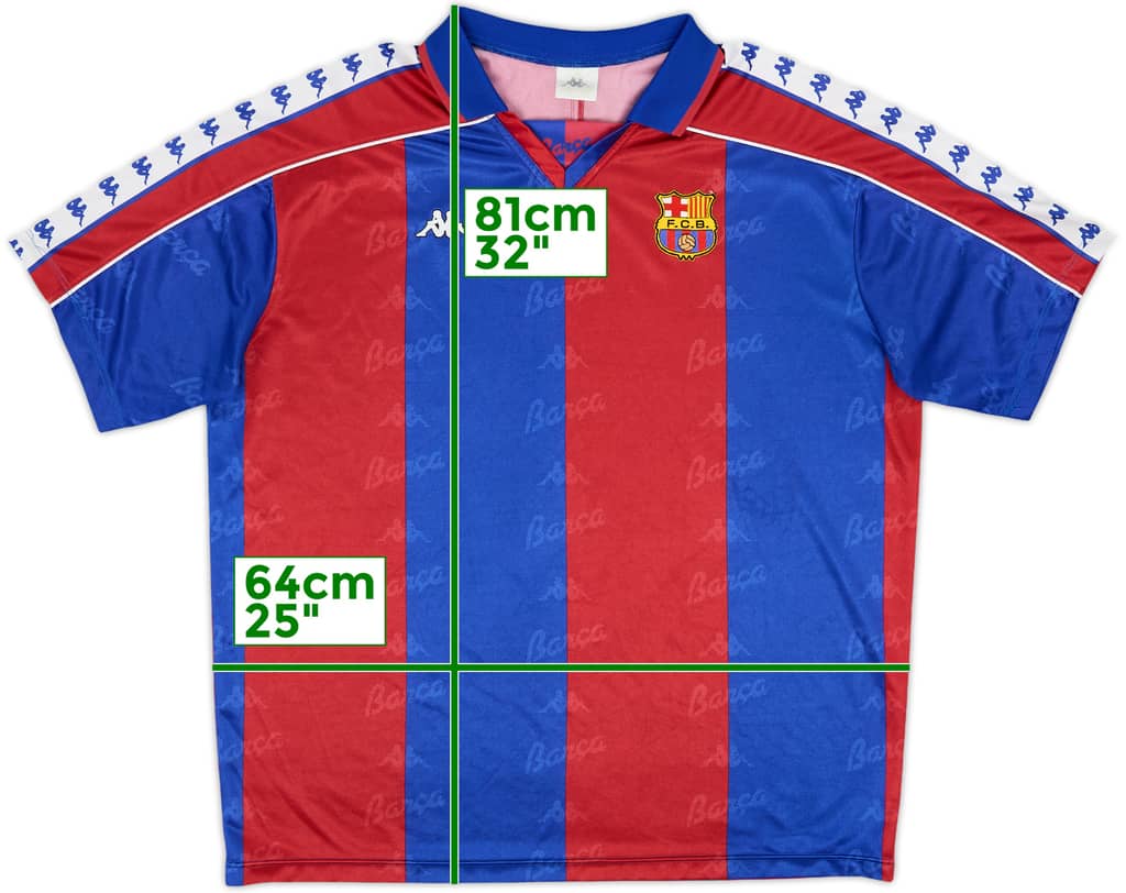 1992-95 Barcelona Home Shirt - 8/10 - (XXL)