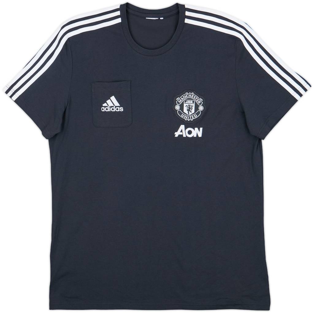 2017-18 Manchester United adidas Cotton Tee - 8/10 - (L)