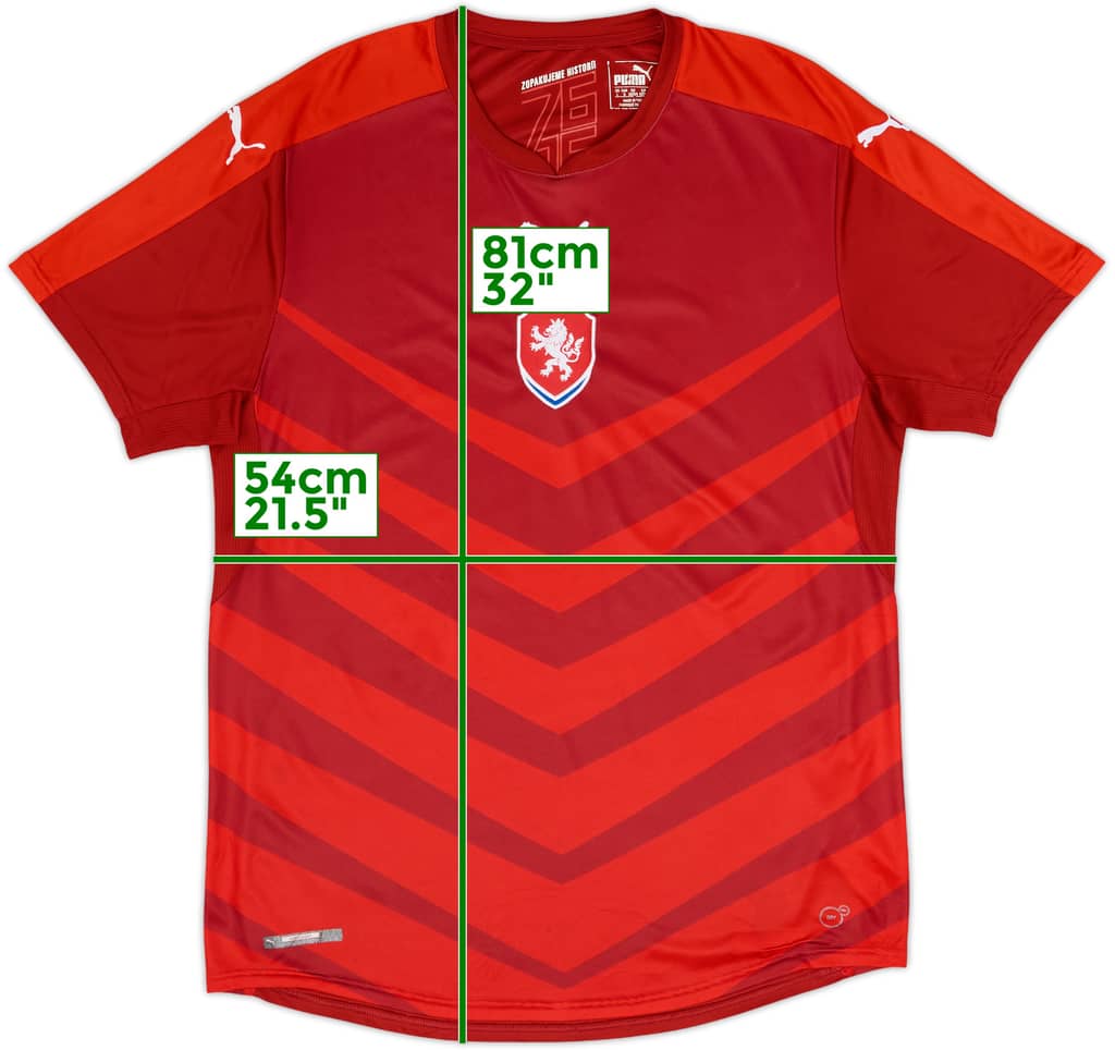 2016-17 Czech Republic Home Shirt - 7/10 - (L)