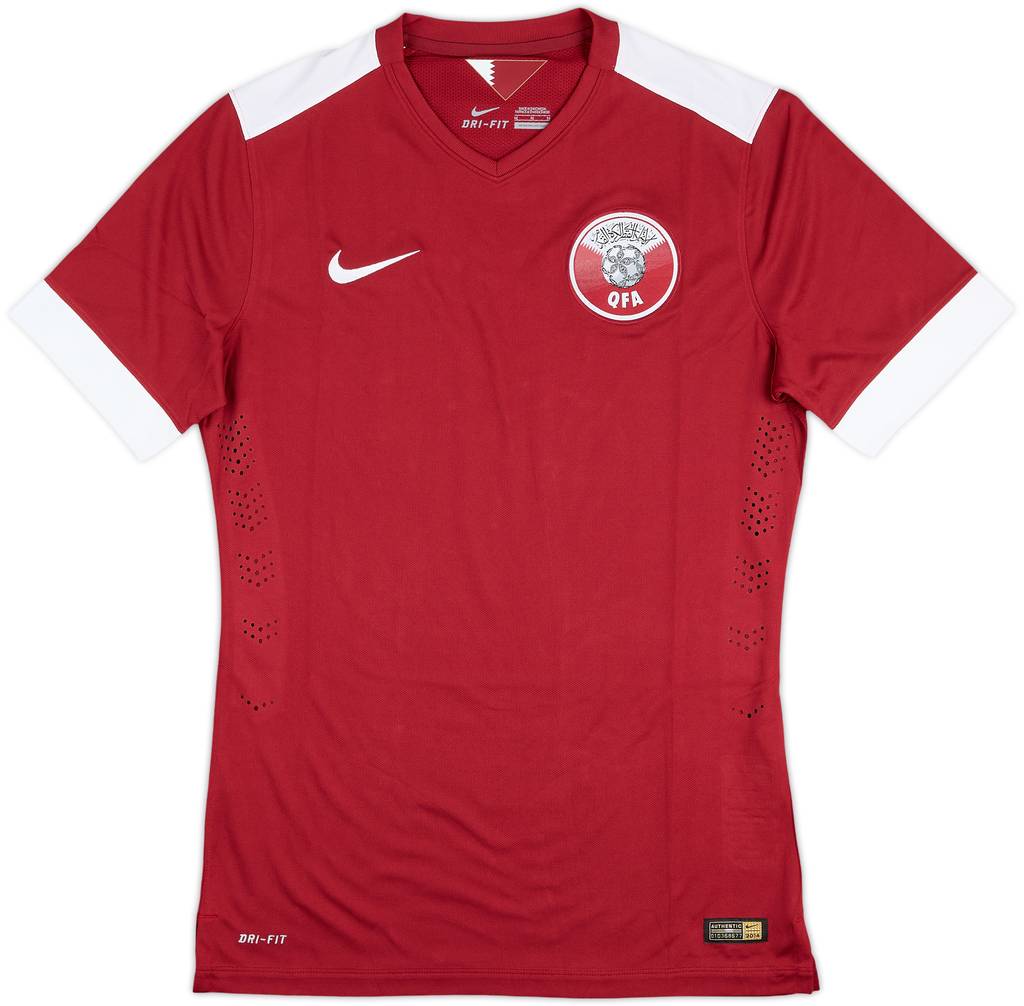2014-15 Qatar Player Issue Home Shirt - 9/10 - (M)