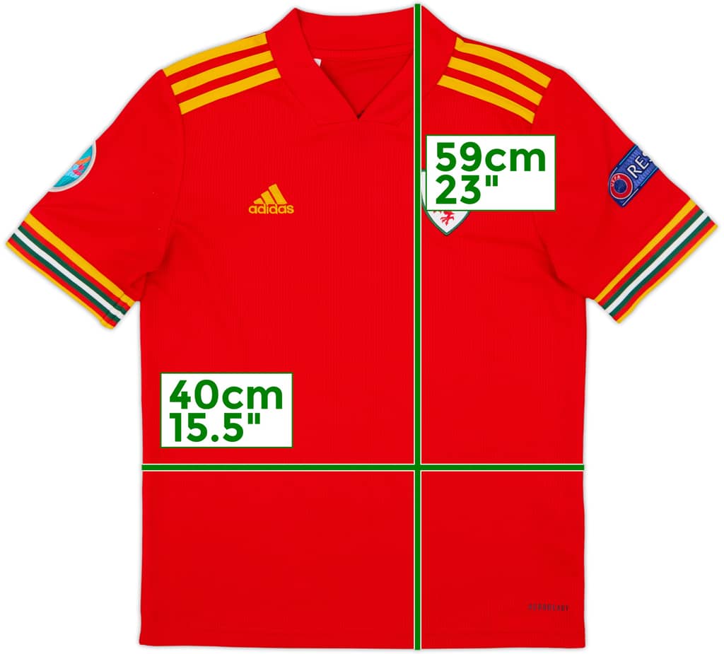 2020-21 Wales Home Shirt - 8/10 - (M.Boys)