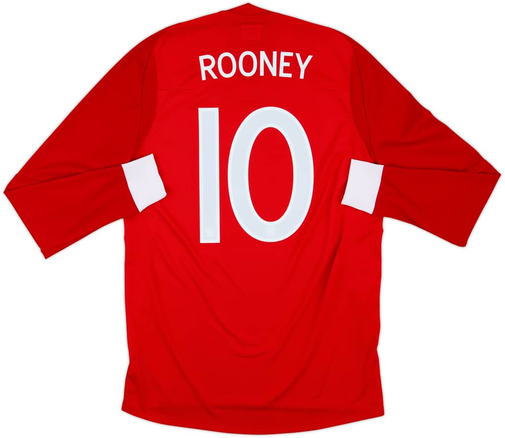 2010-11 England Away L/S Shirt Rooney #10