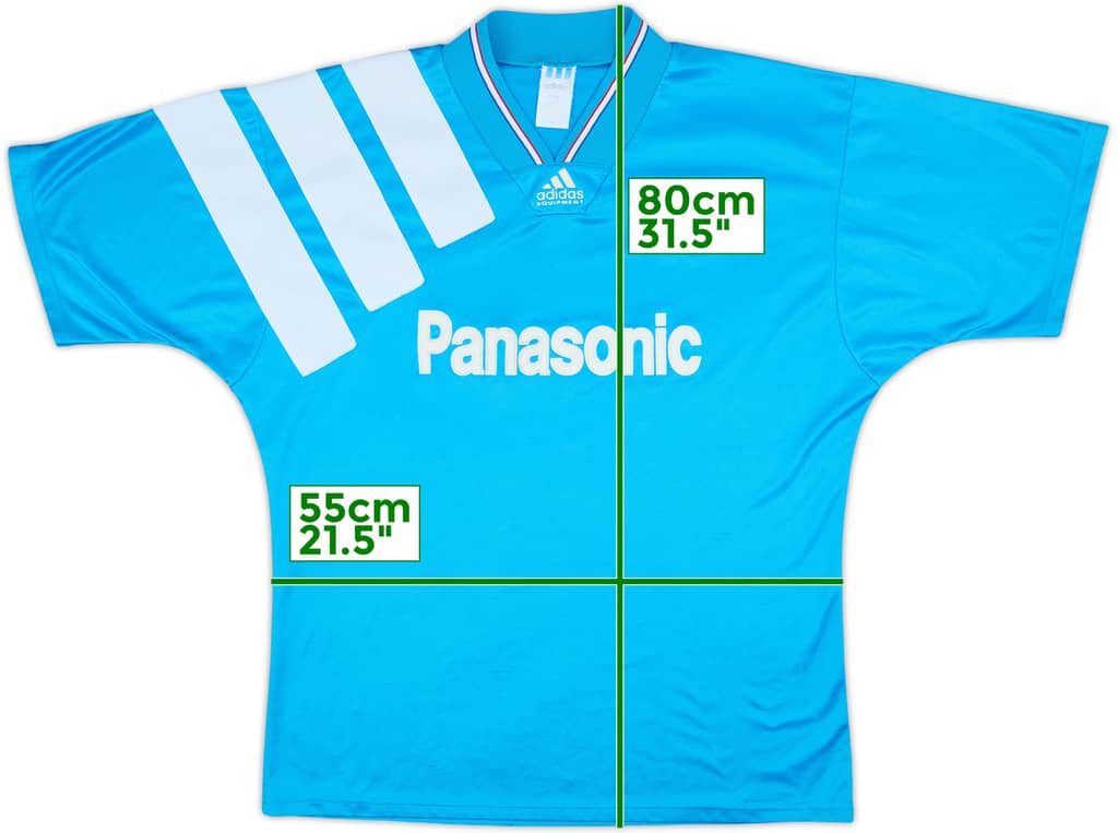 1992-93 Olympique Marseille Away Shirt - 6/10 - (XL)