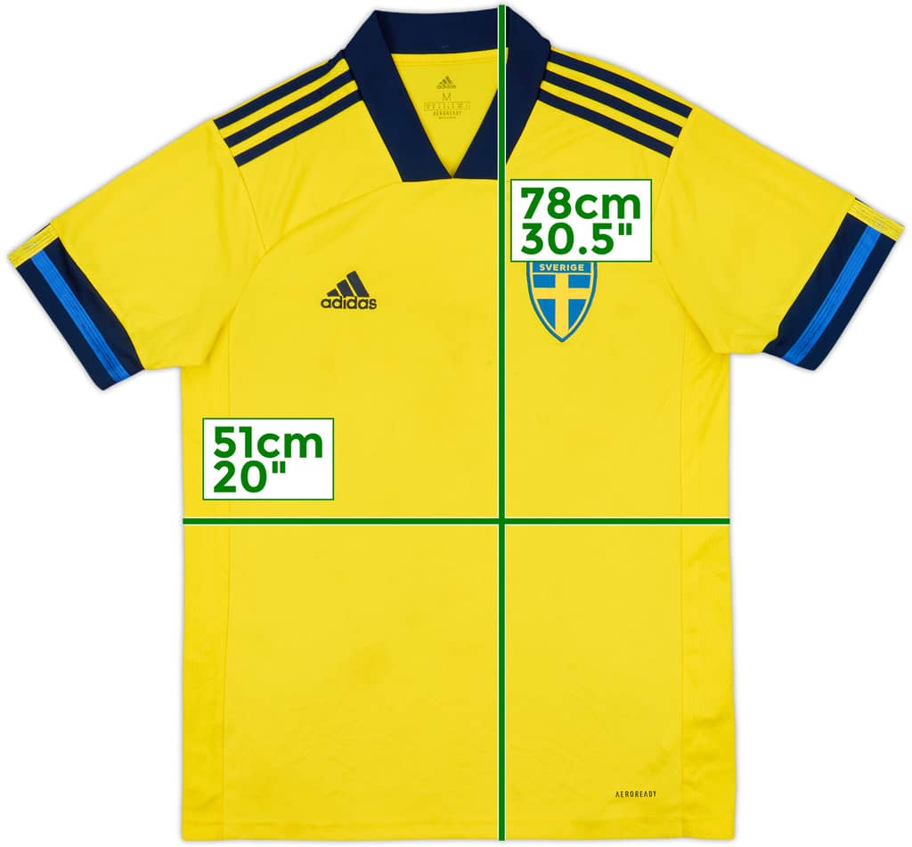 2020-21 Sweden Home Shirt - 6/10 - (M)