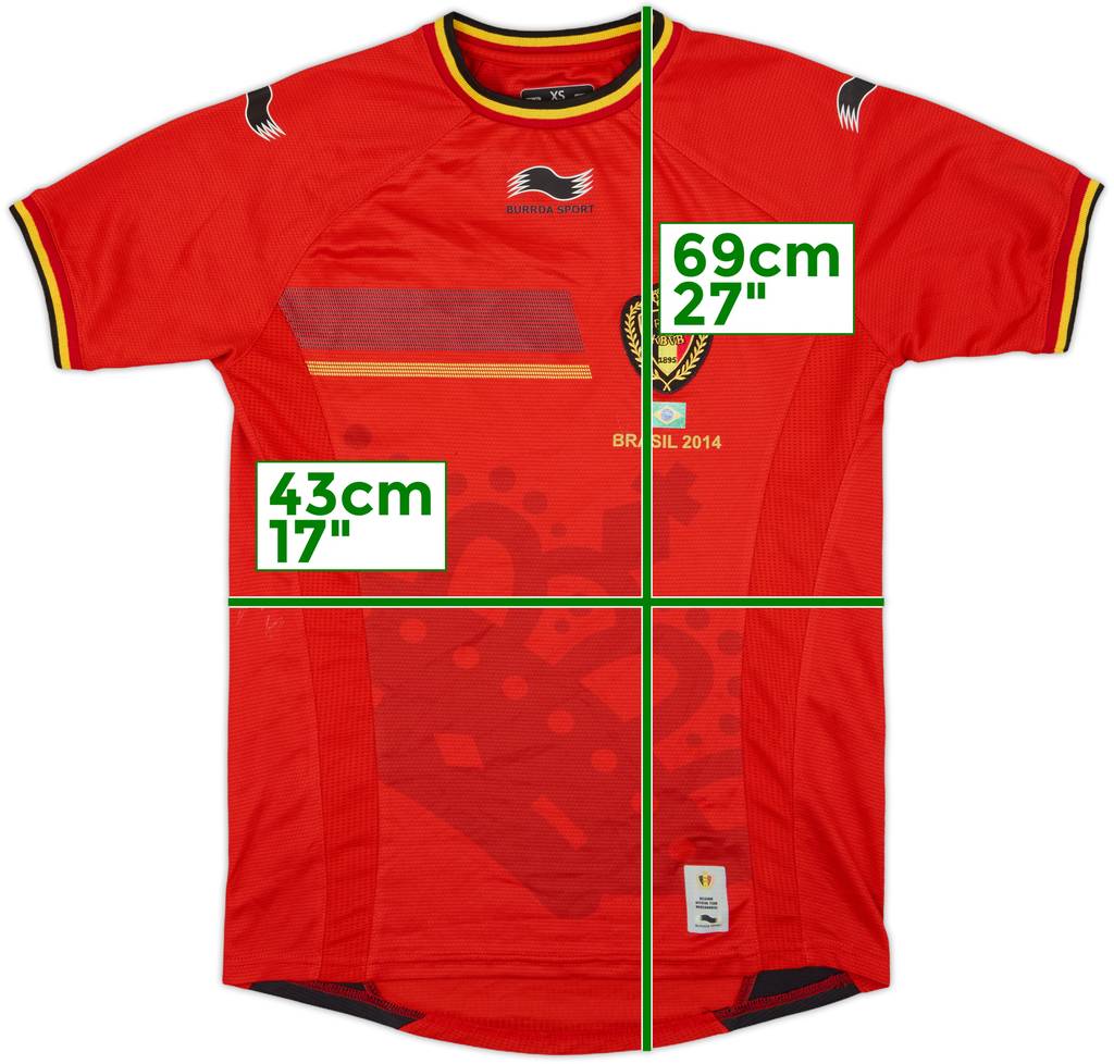 2014-15 Belgium Home Shirt - 7/10 - (XS)