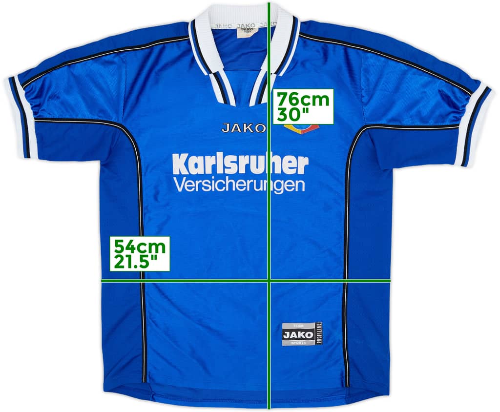 2000-01 Karlsruhe Home Shirt - 8/10 - (M/L)