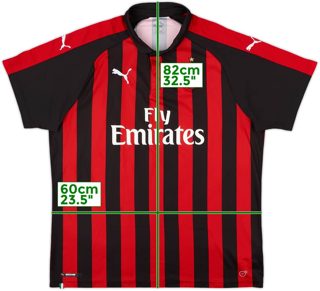 2018-19 AC Milan Home Shirt - 10/10 - (XXL)