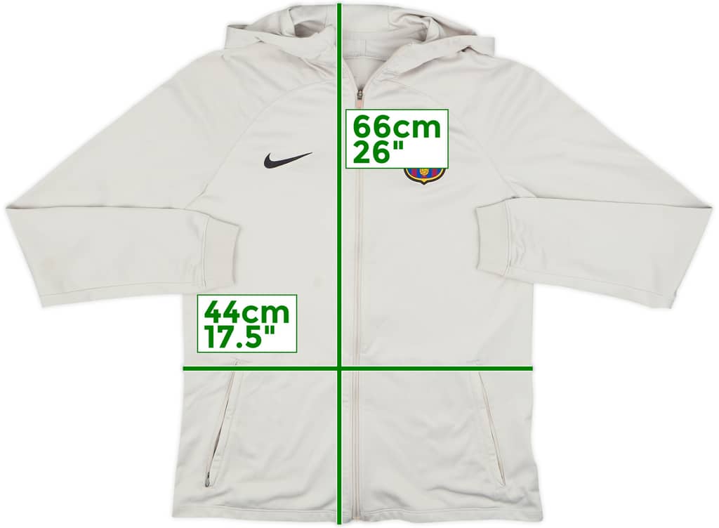 2023-24 Barcelona Nike Hooded Track Jacket - 6/10 - (XL.Boys)