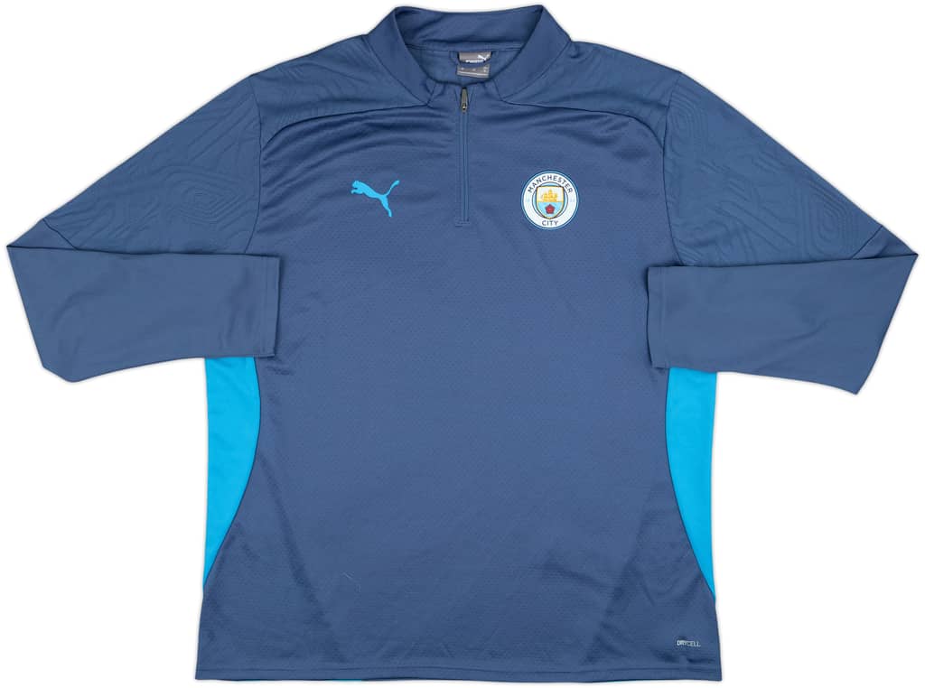 2024-25 Manchester City Puma 1/4 Zip Drill Top - 10/10 - (XL)