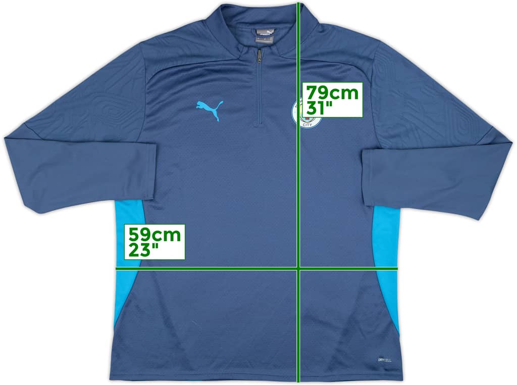 2024-25 Manchester City Puma 1/4 Zip Drill Top - 10/10 - (XL)