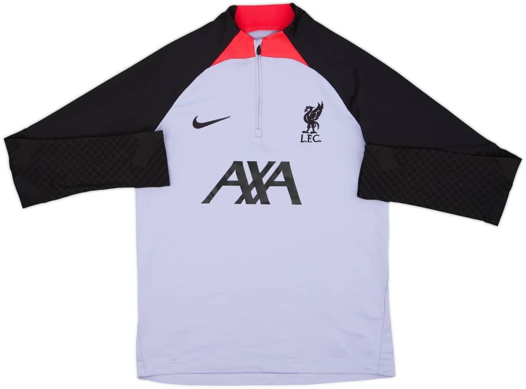 2022-23 Liverpool Nike 1/4 Zip Drill Top - 8/10 - (L.Boys)