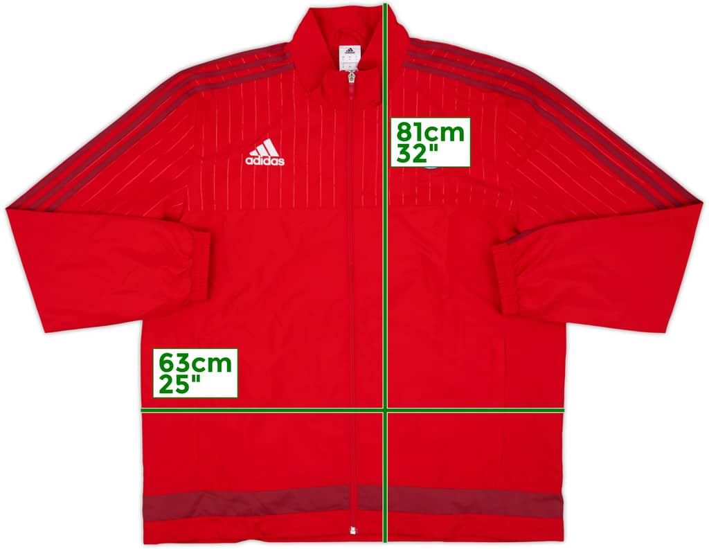 2015-16 Bayern Munich adidas Track Jacket - 10/10 - (XL)
