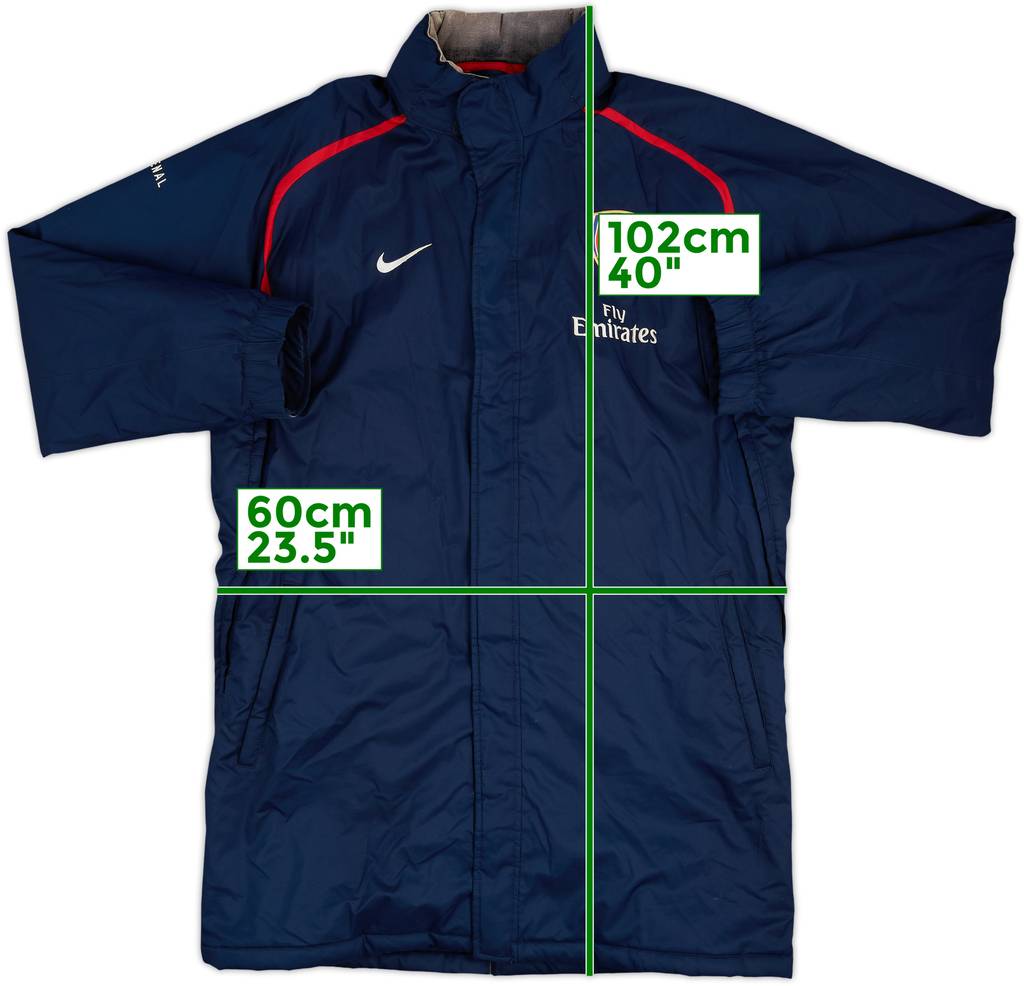 2006-07 Arsenal Nike Padded Bench Coat - 8/10 - (L)